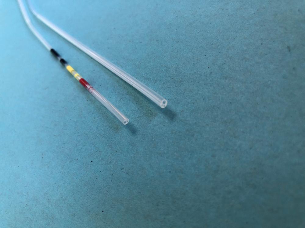The Printed three lumen different diameter PTFE  tube